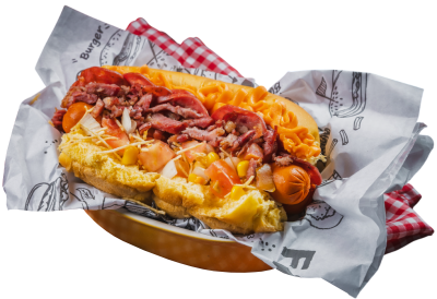 Cachorro Quente de Bacon e Calabresa — Scooby Dog Curitiba